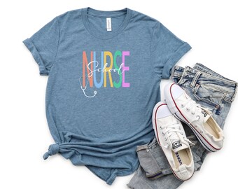 School Nurse Shirt, Cute School Nurse Gifts, Nurse Appreciation, School Nurse Shirt, Nurse Tee, Elementary School Nurse