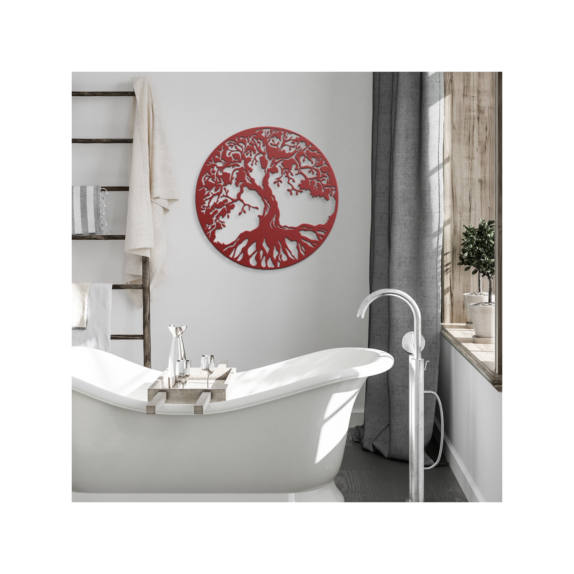 Metal Tree of Life Living Room Wall Art Hebrew Housewarming Etsy