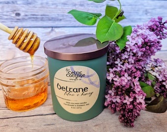 Lilac & Honey - Beltane Wheel of the Year 8 oz Candle
