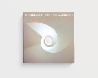 richard meier: houses and apartments - 2007 - vintage coffee table design architecture book