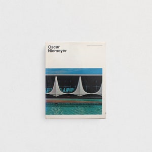 library of contemporary architects: oscar niemeyer - 1971 - vintage coffee table design architecture book