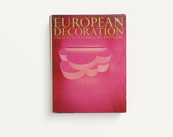 European Decoration - 1969 - vintage interior design coffee table book