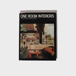 one room interiors - franco magnani - 1979 - vintage coffee table interior design book