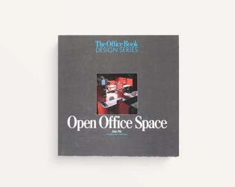 office book design series - open office space - 1984 - vintage interior design coffee table book