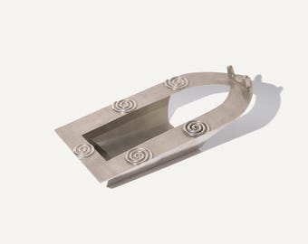 vintage mexican spiral metal wine caddy holder
