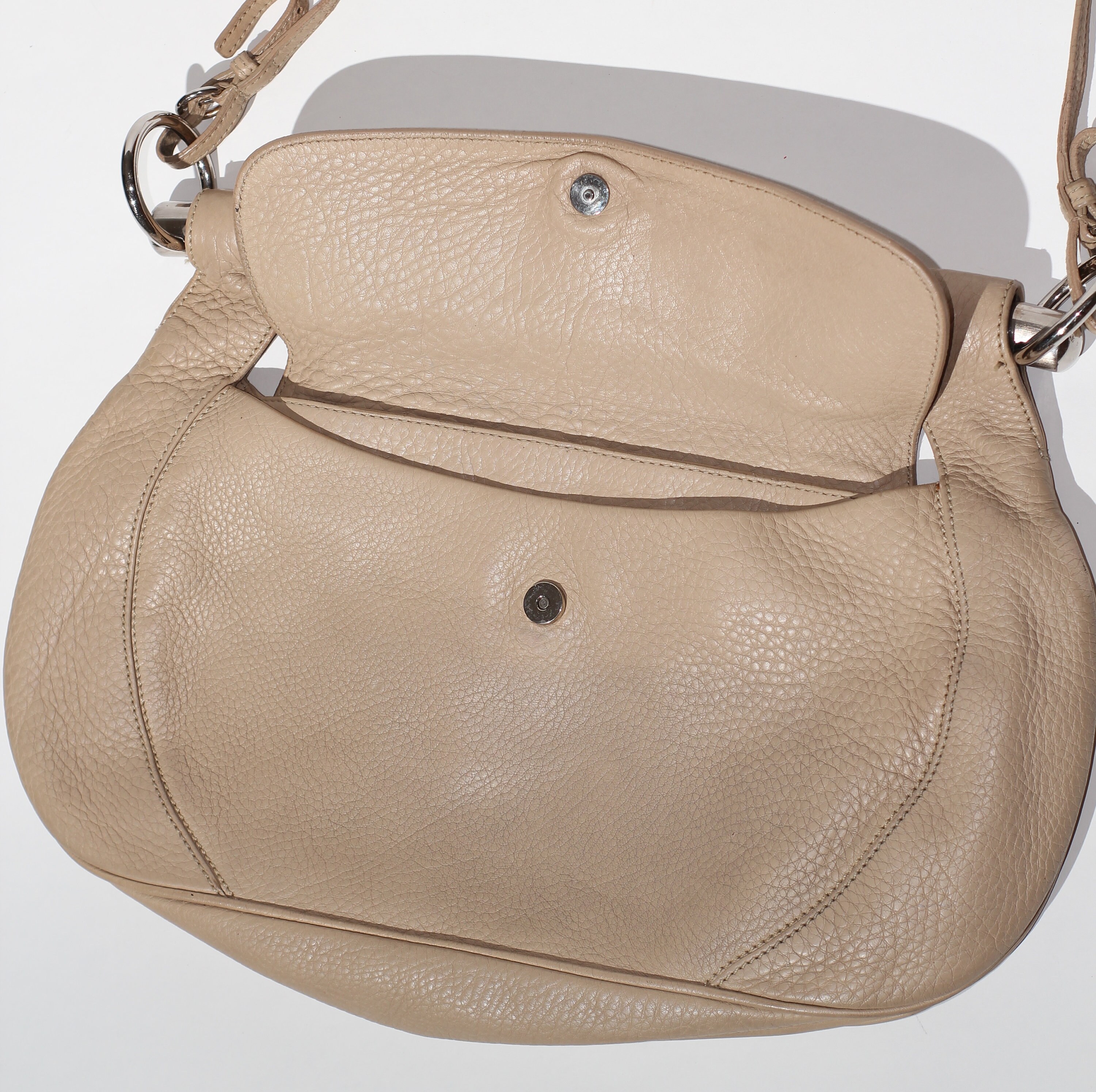 Rare vintage PRADA Vitello Drive Leather Bowling Shoulder
