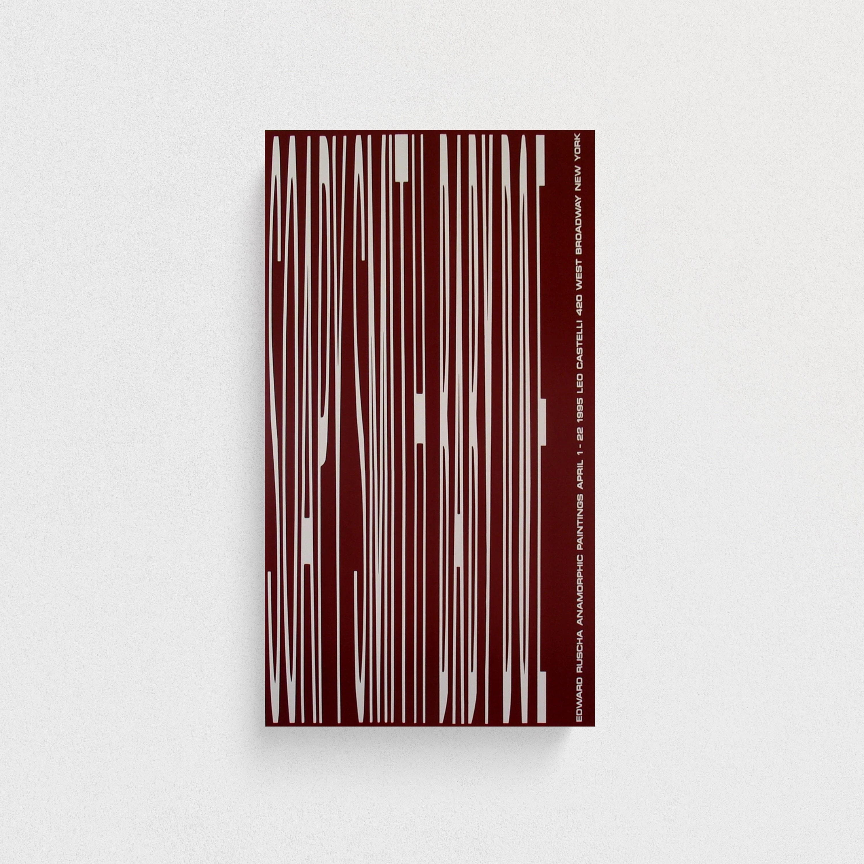 Ed Ruscha ポスター セット Ed Ruscha Exhibition Poster – MoMA Design Store
