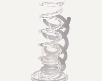Vintage Spiral Lucite Umbrella Stand | Dorothy Thorpe | Mid Century Lucite Decor 1960s/1970s | Hollywood