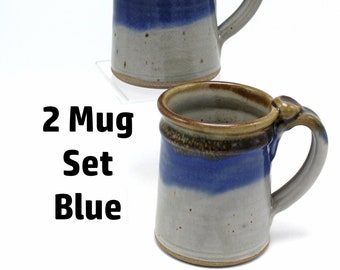 Coffee Mug Set, Pair of Handmade Mugs, Pottery Mug Set, Handmade Mug Set, Stoneware Mug Set, His and Hers Mugs, Rustic Mug Set, Tea Mugs