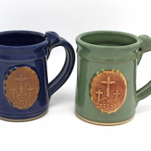 Jesus Cross on Hill of Crucifixion, Limited Edition 14 Ounce Coffee Mug