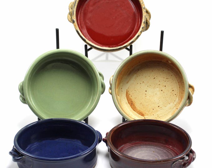 Handmade Stoneware Brie Baker, Nichols Pottery Cookware