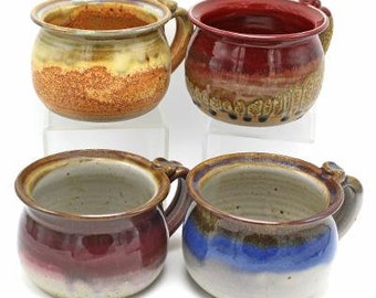 Handmade Pottery, Soup Mug, Stoneware Mug, Microwave Safe, Cookware, Soup Bowl, Nichols Pottery, Modern Farmhouse, Pottery Bowl, Mothers Day