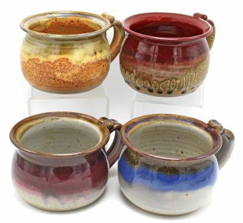 Handmade Pottery Soup Mug Stoneware Mug Microwave Safe Etsy
