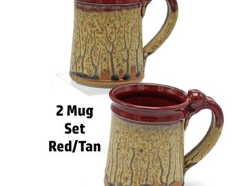 Two Coffee Mugs, Handmade Pottery Mug, Coffee Mug Set, Stoneware Mugs, Pair of Coffee Mugs, Handmade Coffee Mug, Tea Mug Set, Ceramic Mug