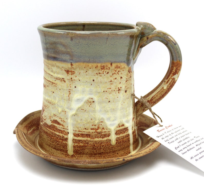 Microwave Bacon Cooker Handmade Pottery Ceramic Cookware Etsy