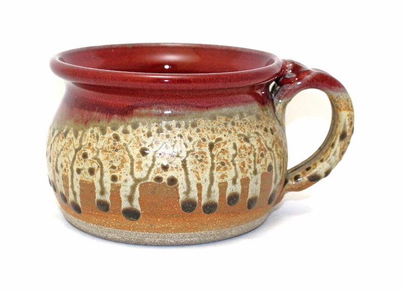 Handmade Pottery Soup Mug Stoneware Mug Microwave Safe Etsy
