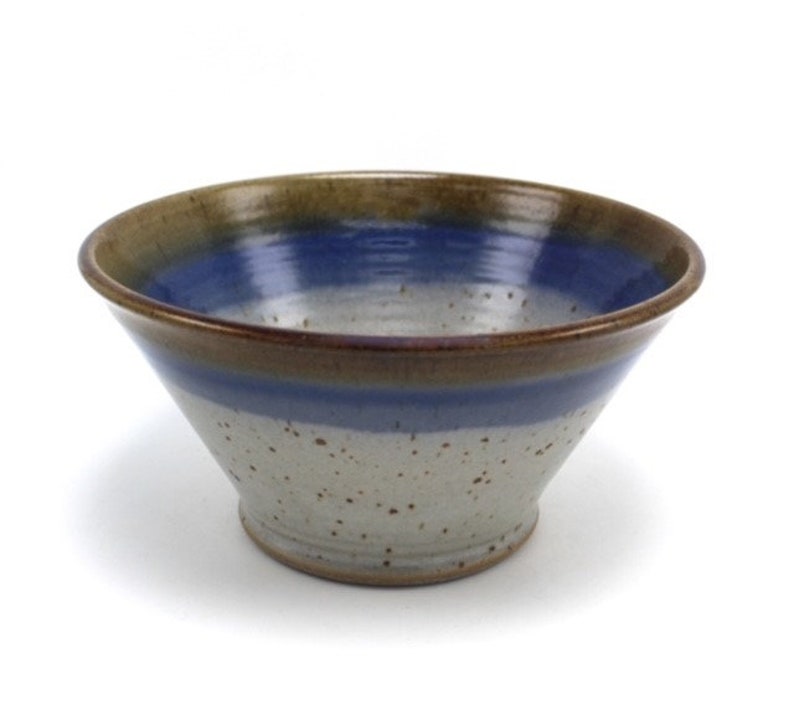 Large Pottery Mixing Bowl, Handmade Stoneware Serving Bowl, Pottery Bowl, Decorative Ceramic Bowl image 5