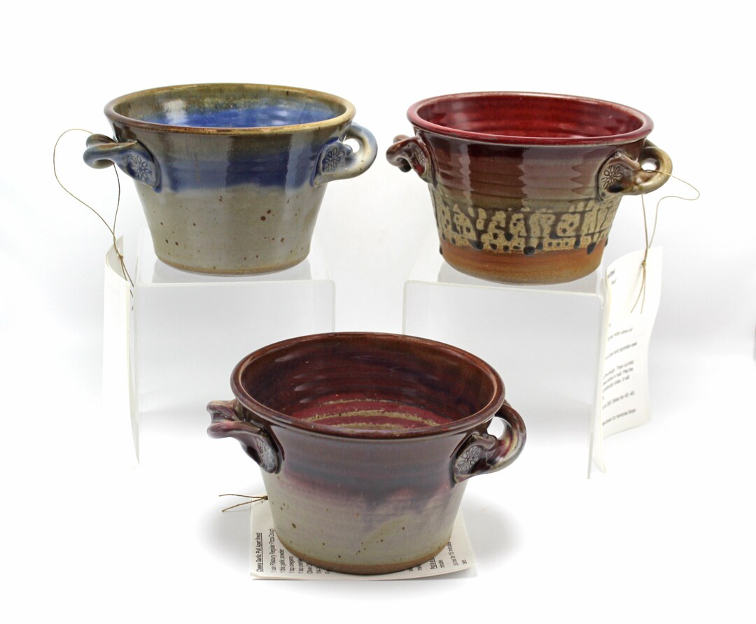 Handmade Pottery Bread Baker, Pottery Bowl, Bread Bowl With Handles