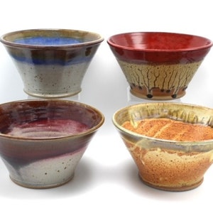 Large Pottery Mixing Bowl, Handmade Stoneware Serving Bowl, Pottery Bowl, Decorative Ceramic Bowl image 1