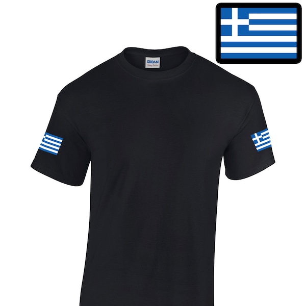 Greece Flag Shirt, Greek Country Pride T-Shirt for Men and Ladies