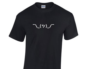 Shrug Kaomoji Japanese T-Shirt for Men, Ladies, or Youth