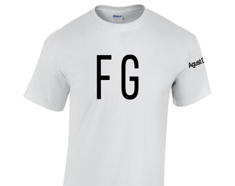 BTS Suga Fg-inspired T-shirt With Agust D on the Sleeves and