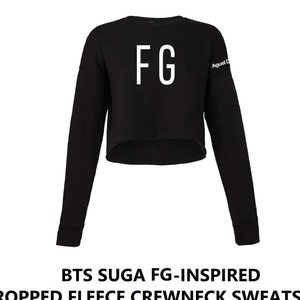 Bts crop sweatshirt sale