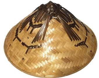 Asian Straw Hats - Peasant Bamboo Hat - Pineapple Hat - Asian Coolie Hats