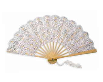 lace fans wedding favors