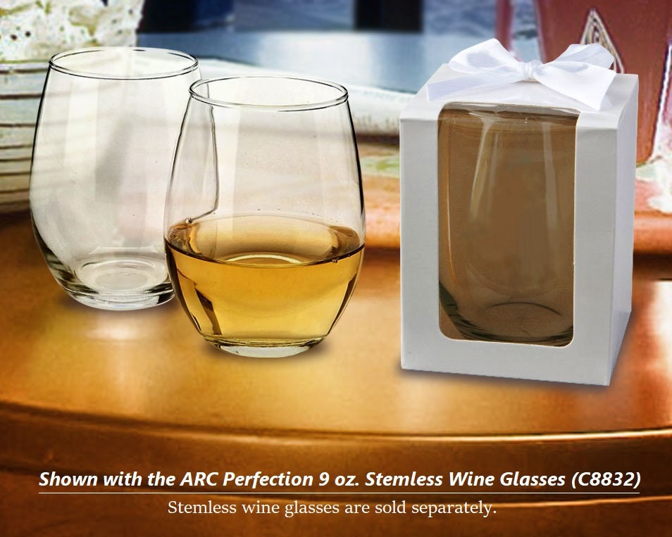 Stemless Wine Glasses Bulk 15 oz. ARC Perfection, Set of 12