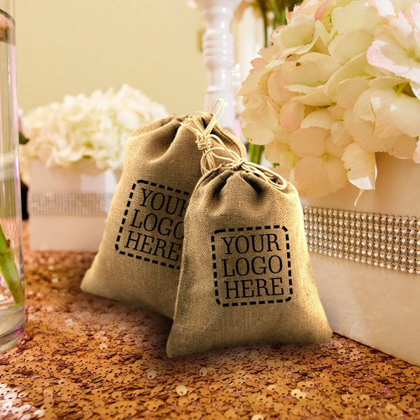 Burlap Favor Bags Etsy