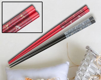 Dragonfly Chopsticks (Set of 5 Pairs), Chinese Chopsticks (Red or Black) on SALE!