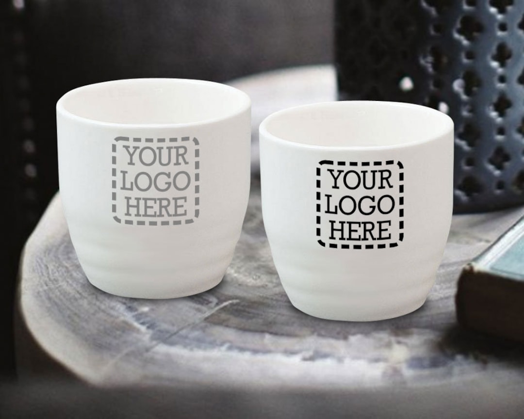 24 Personalized 1.5 Oz. White Sake Cups, Personalized Japanese Sake Cup
