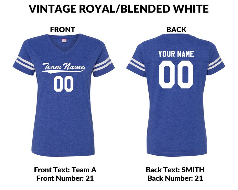 Ladies' Football Shirt Personalized Football Jersey Team Etsy