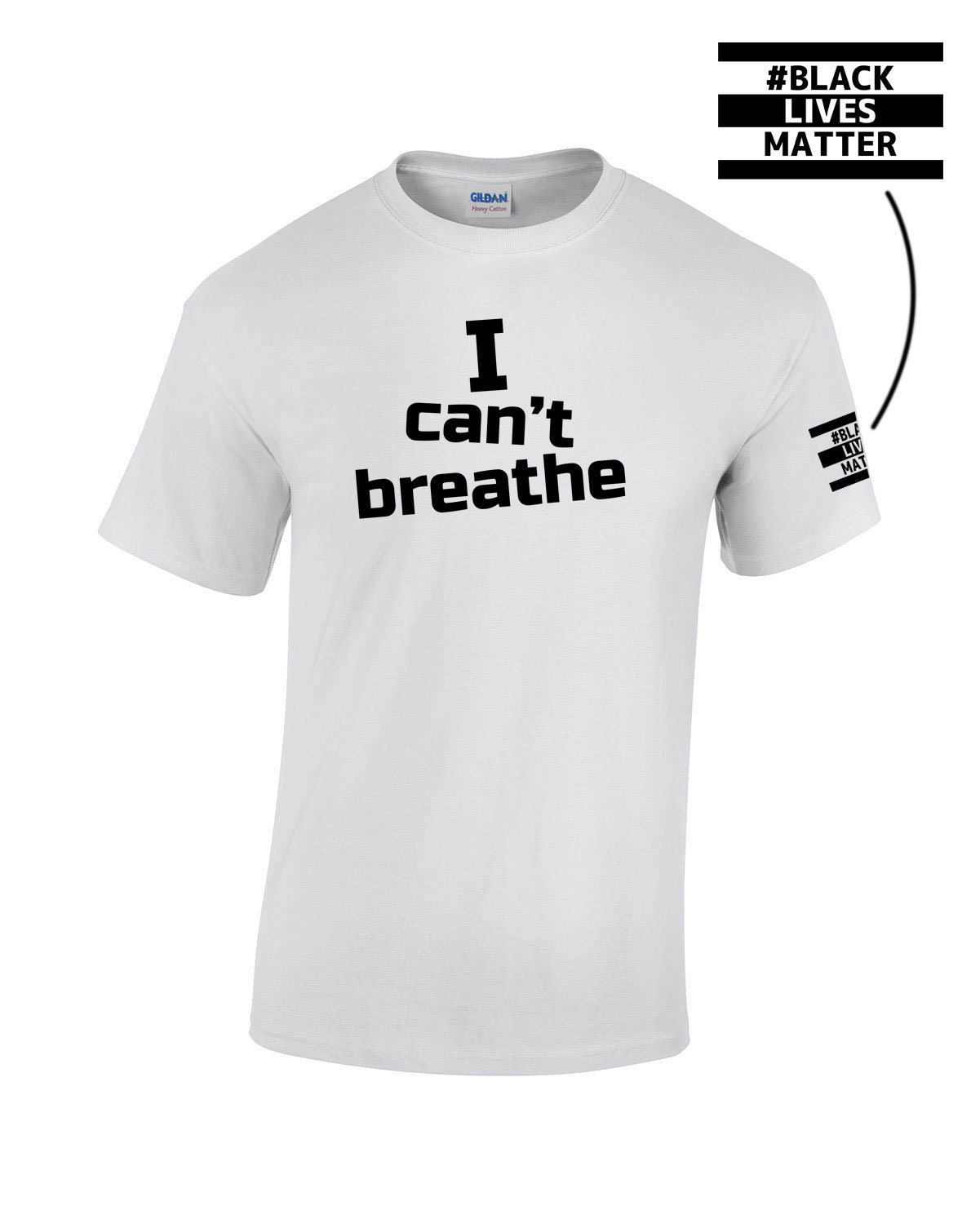 I Can't Breathe Shirt Black Lives Matter Simple Message Tee I Can't Breathe Shirt Black Lives Matter Simple Message Tee