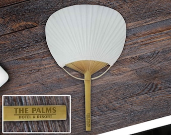 300+ Personalized Paddle Fan with Handle Engraving