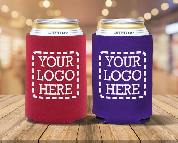 100 Personalized Premium Foam Collapsible Koozies, Can Cooler, Can