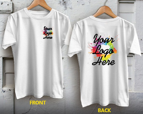 Set of 3 Custom T-shirt Front and Back Full Color Print Gildan 5.3 Oz.  Heavy Cotton T-shirts available in Men, Ladies, and Youth Sizes - Etsy  Norway