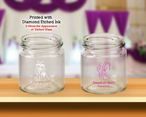 8 oz Straight Sided Mason Glass Jar with your choice of lid - Made in USA