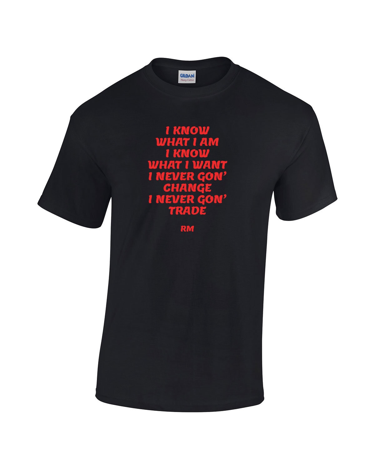 BTS RM Idol T-shirt I Know What I Am Rap Lyrics, K-pop Fashion Tee