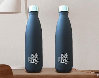 50+ Personalized Water Bottle, 500 mL Custom Engraved Insulated Stainless Steel Cola Water Bottle