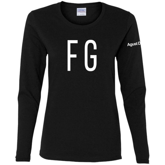 BTS Suga Fg-inspired Long-sleeved Ladies' T-shirt With - Etsy