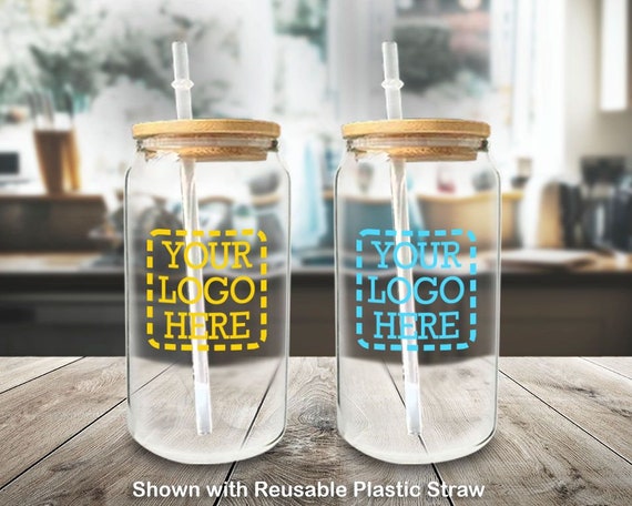 Mountain Mama Glass Tumbler with Bamboo Lid & Straw