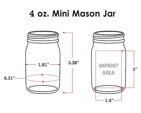 Mason jar 2024 4 oz