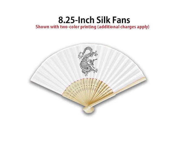 Personalized silk 2024 wedding fans