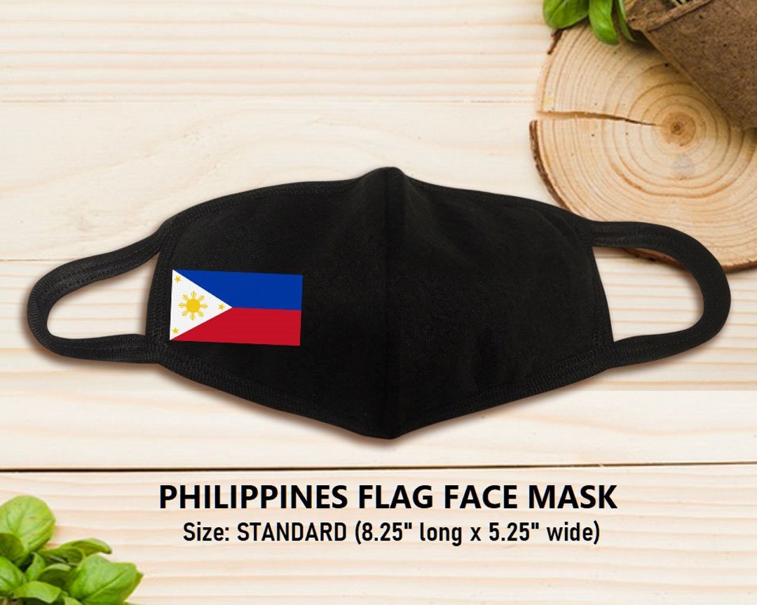 Set of 2 Philippines Flag Face Mask, Philippine Flag Reusable Premium