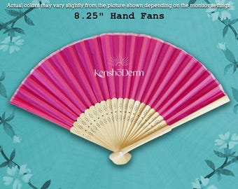 35+ Personalized Silk Fans with Front Print, Wedding Fans, Promotional Hand Fans, Hand Fan Party Favors