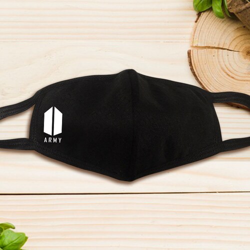 Set of 2 BTS Love Yourself Face Mask Kpop Heart Reusable Etsy
