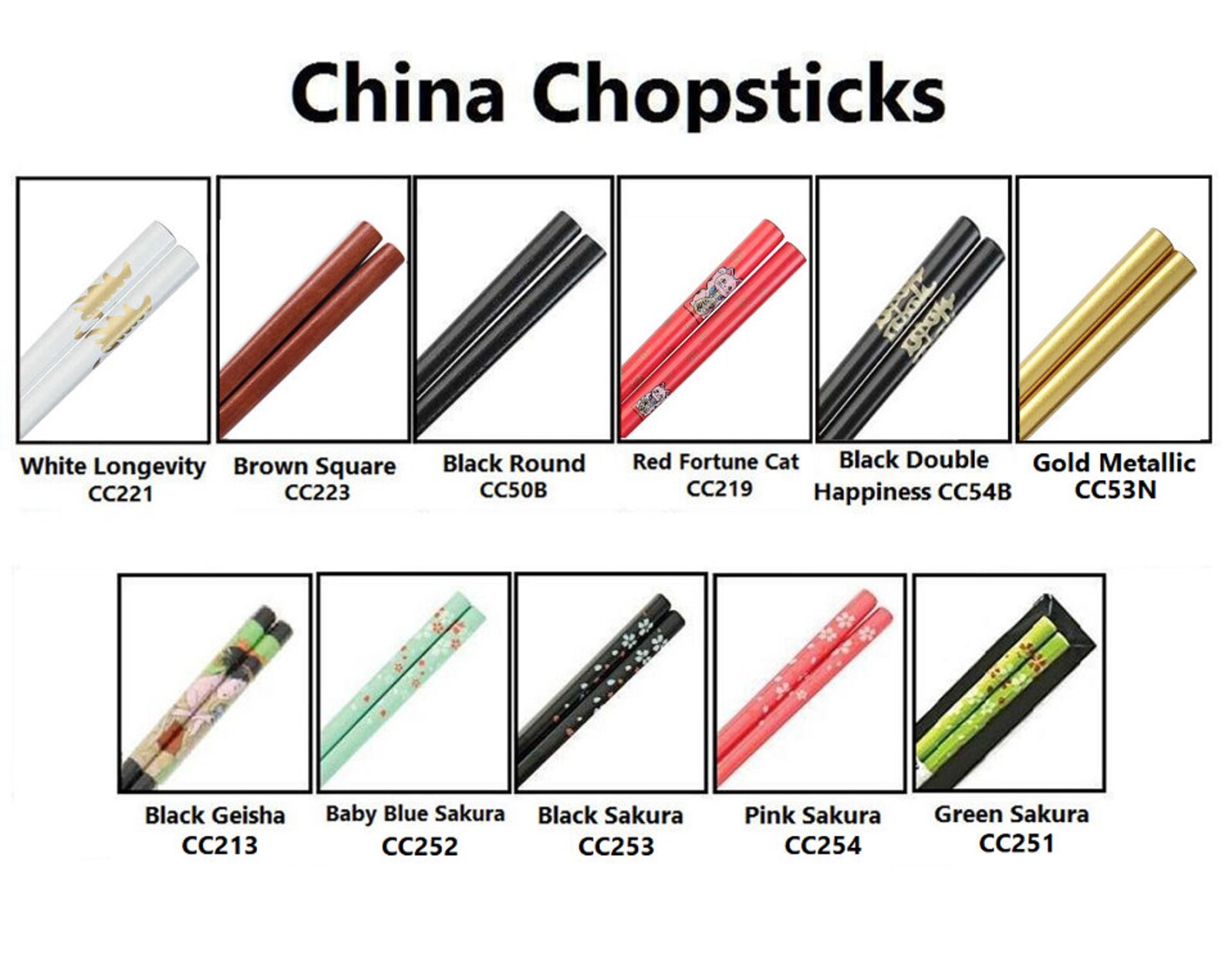Chopsticks at Bulk Rate Set of 5 Pairs Etsy