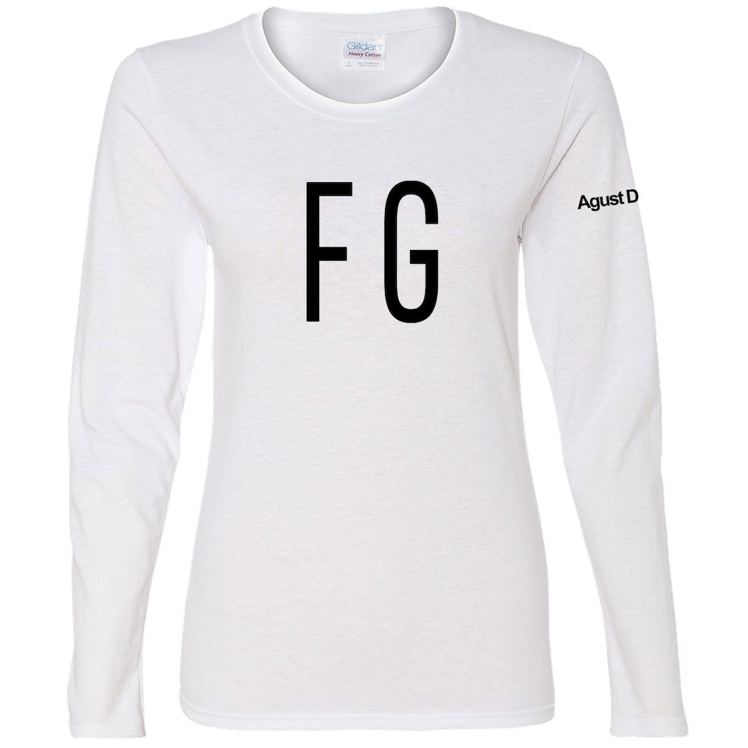 BTS Suga Fg-inspired Long-sleeved Ladies' T-shirt With Agust D on